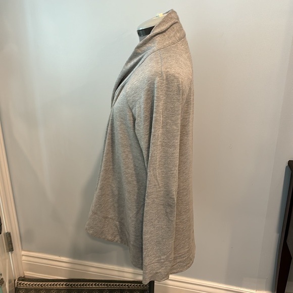 Gray open cardigan jersey knit. - Picture 3 of 4